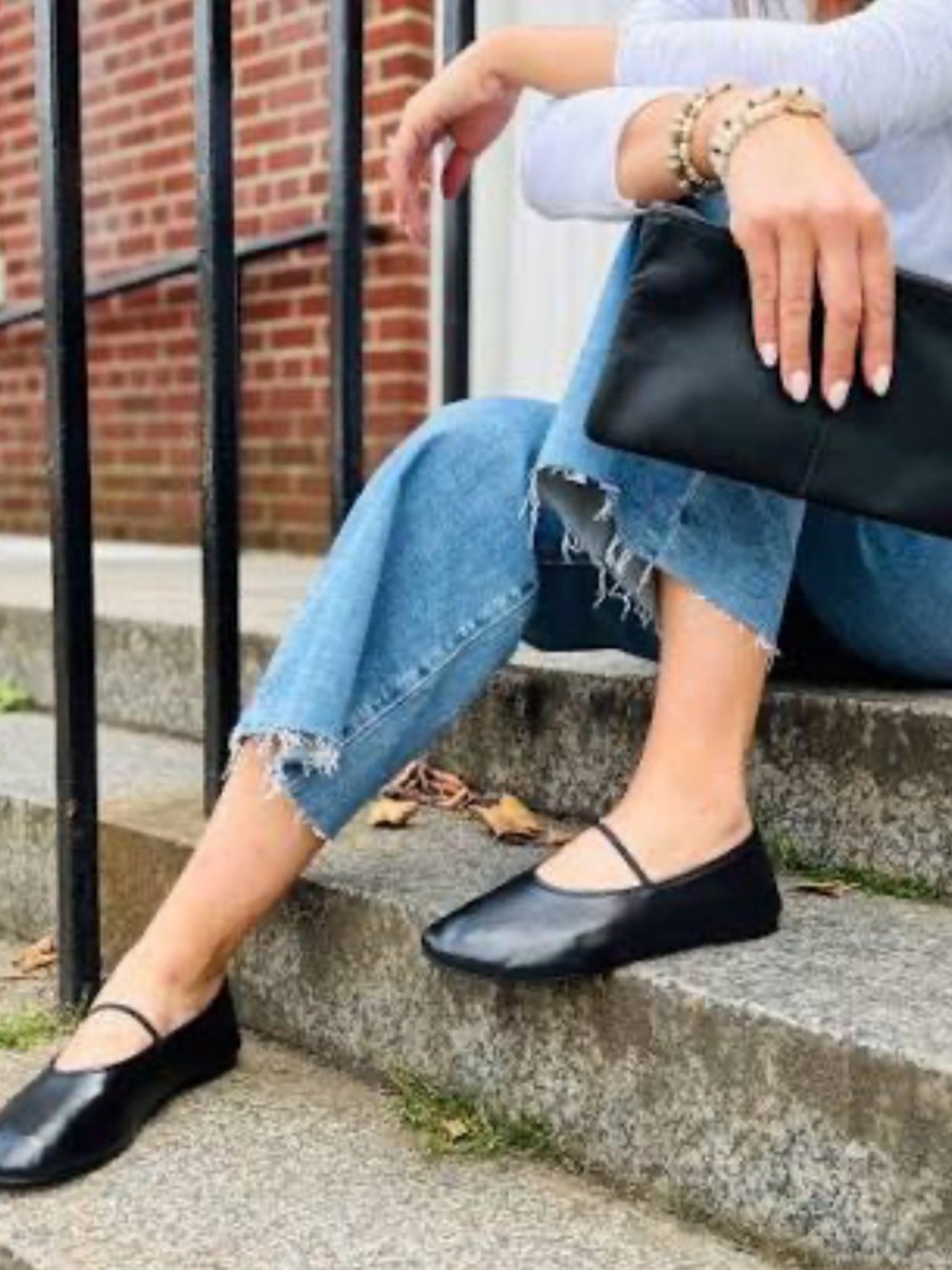 Seychelles Neon Moon Black Mary Jane Flats - Picture 5 of 5